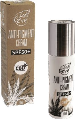 Keve Anti-pigment CBD arckrém SPF50+ - 50 ml