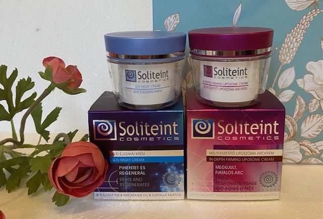 Soliteint Q10 éjszakai krém 50 ml és Soliteint Mélyfeszesítő liposzómás arckrém 50ml
