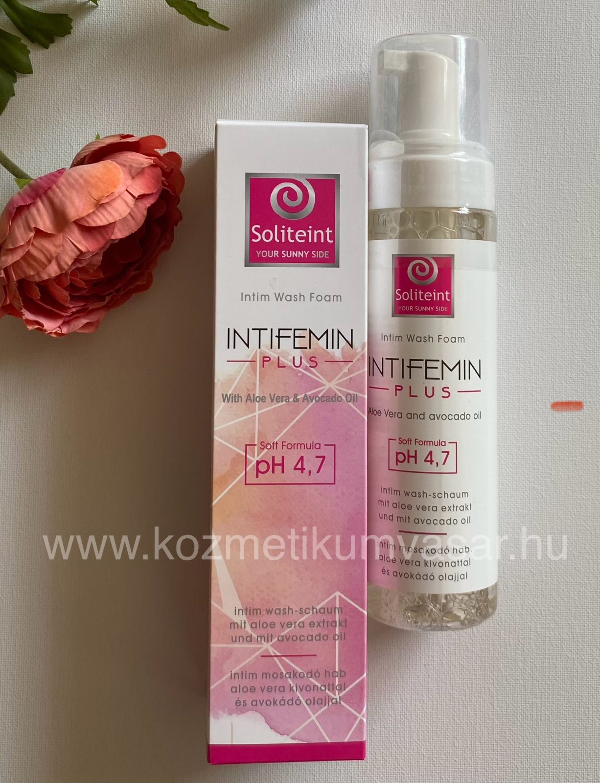 Soliteint Intifemin plus - intim mosakodó hab 200ml